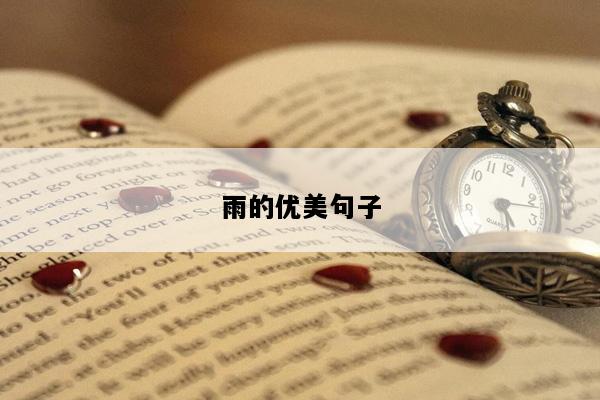 雨的优美句子