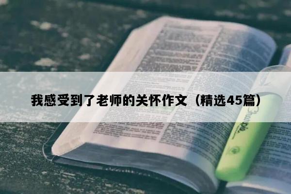 我感受到了老师的关怀作文（精选45篇）