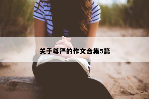关于尊严的作文合集5篇