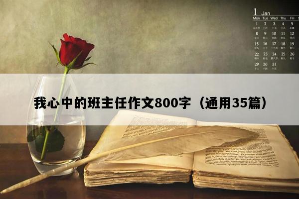 我心中的班主任作文800字（通用35篇）