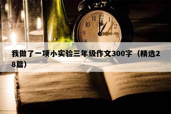 我做了一项小实验三年级作文300字（精选28篇）