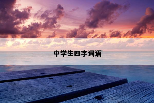 中学生四字词语
