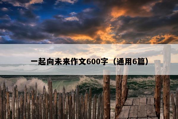 一起向未来作文600字（通用6篇）