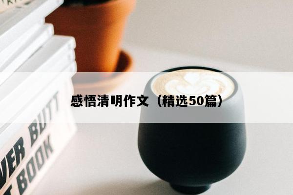 感悟清明作文（精选50篇）