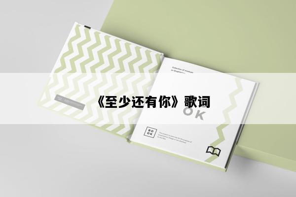 《至少还有你》歌词