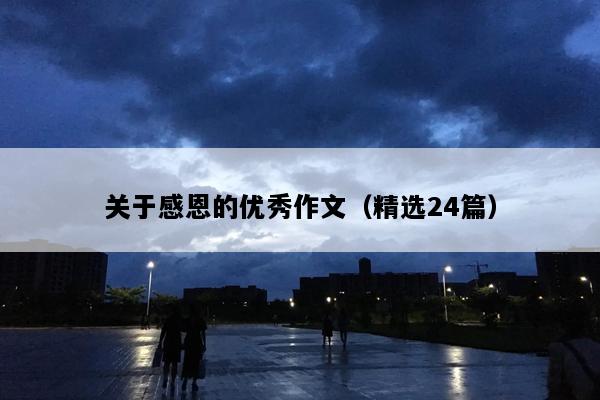 关于感恩的优秀作文（精选24篇）