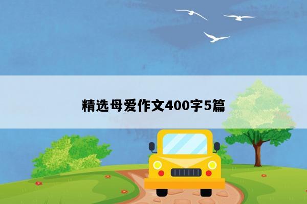精选母爱作文400字5篇