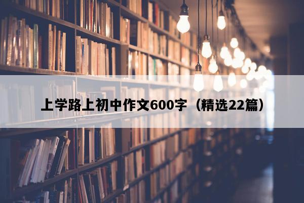 上学路上初中作文600字（精选22篇）