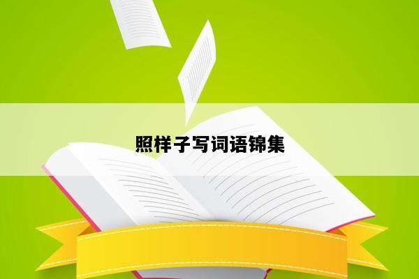 照样子写词语锦集