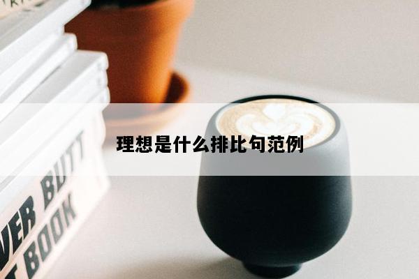 理想是什么排比句范例