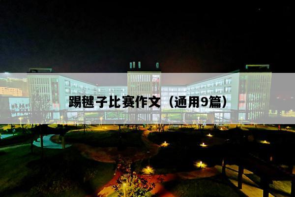 踢毽子比赛作文（通用9篇）