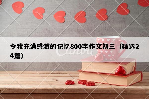 令我充满感激的记忆800字作文初三（精选24篇）
