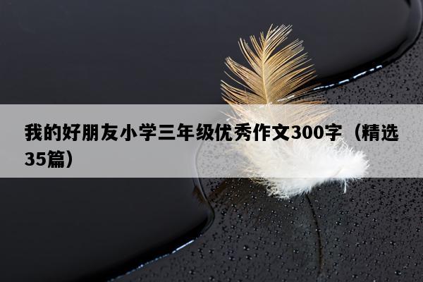 我的好朋友小学三年级优秀作文300字（精选35篇）