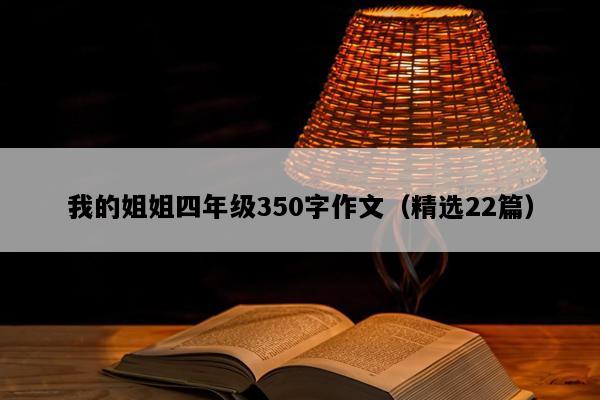 我的姐姐四年级350字作文（精选22篇）