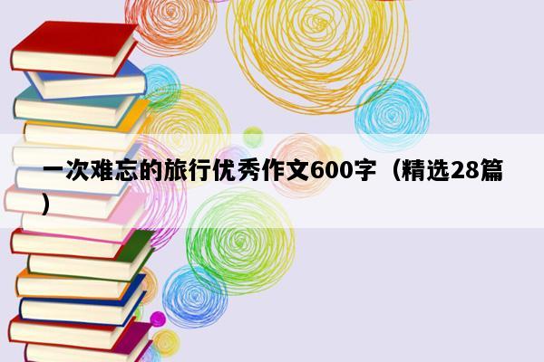 一次难忘的旅行优秀作文600字（精选28篇）