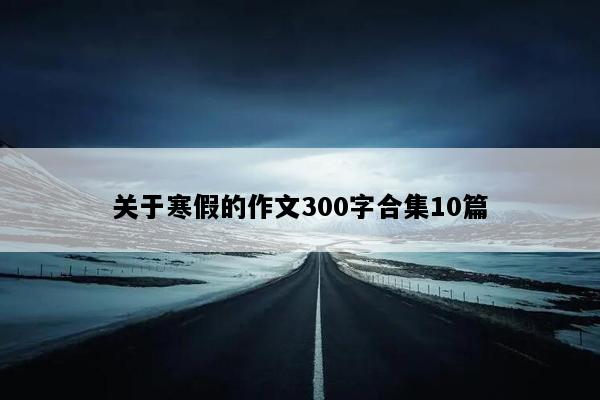 关于寒假的作文300字合集10篇