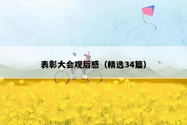 表彰大会观后感（精选34篇）
