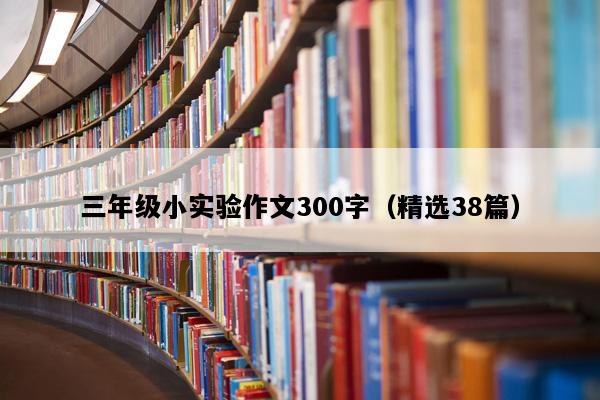 三年级小实验作文300字（精选38篇）