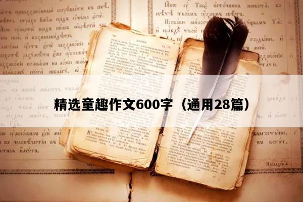 精选童趣作文600字（通用28篇）