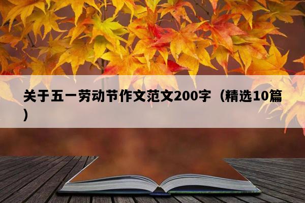 关于五一劳动节作文范文200字（精选10篇）