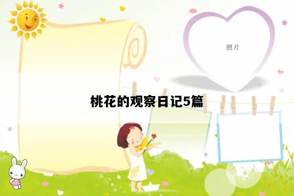 桃花的观察日记5篇