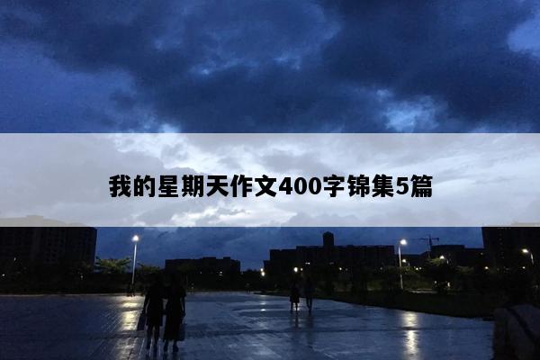 我的星期天作文400字锦集5篇