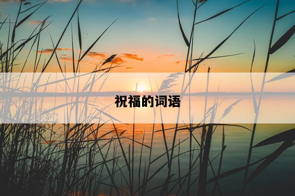 祝福的词语