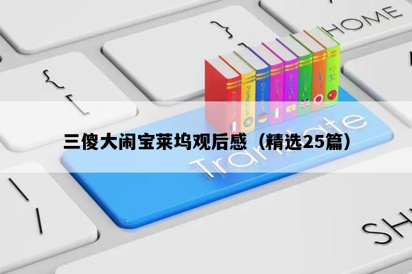 三傻大闹宝莱坞观后感（精选25篇）