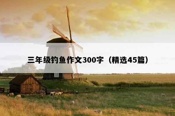 三年级钓鱼作文300字（精选45篇）