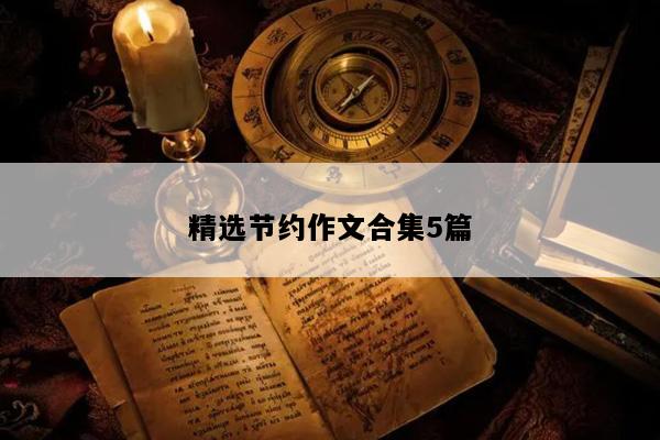 精选节约作文合集5篇