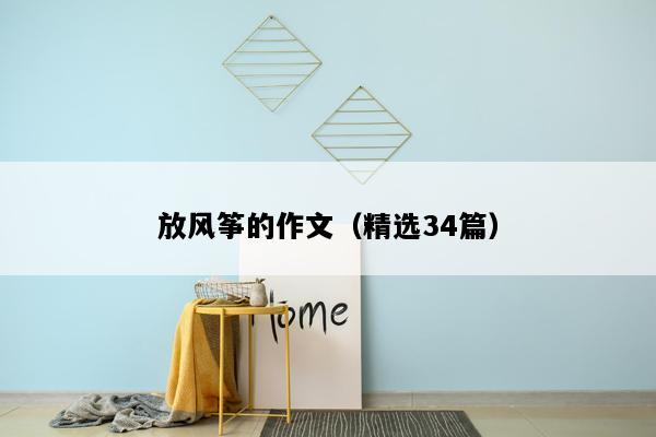 放风筝的作文（精选34篇）