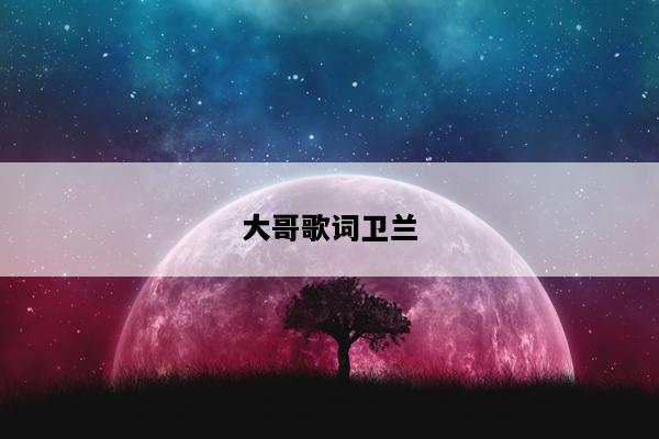 大哥歌词卫兰