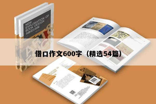 借口作文600字（精选54篇）