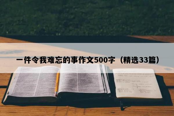 一件令我难忘的事作文500字（精选33篇）