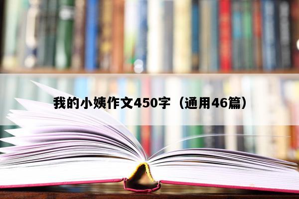 我的小姨作文450字（通用46篇）