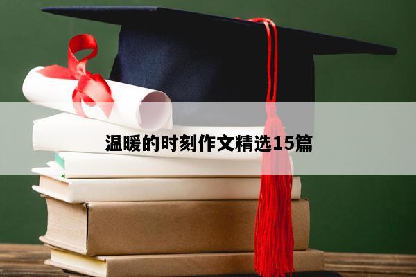 温暖的时刻作文精选15篇