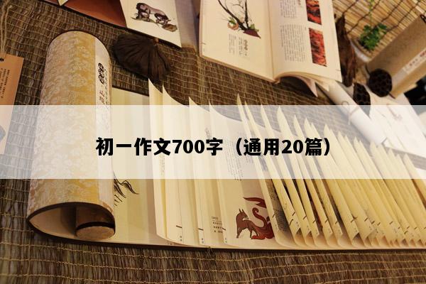 初一作文700字（通用20篇）