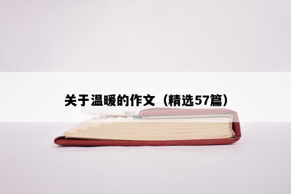 关于温暖的作文（精选57篇）