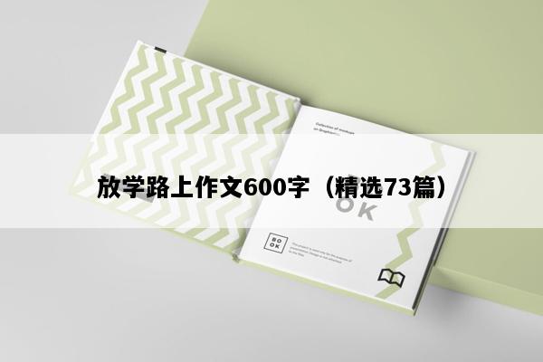 放学路上作文600字（精选73篇）