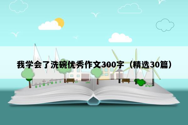 我学会了洗碗优秀作文300字（精选30篇）