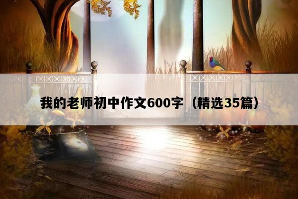 我的老师初中作文600字（精选35篇）