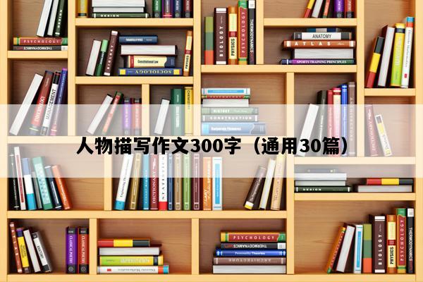 人物描写作文300字（通用30篇）