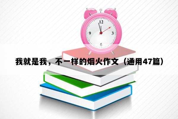 我就是我，不一样的烟火作文（通用47篇）
