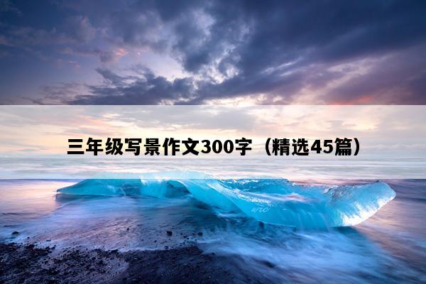 三年级写景作文300字（精选45篇）