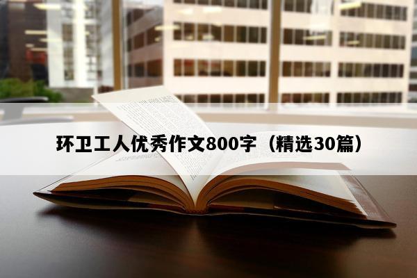 环卫工人优秀作文800字（精选30篇）