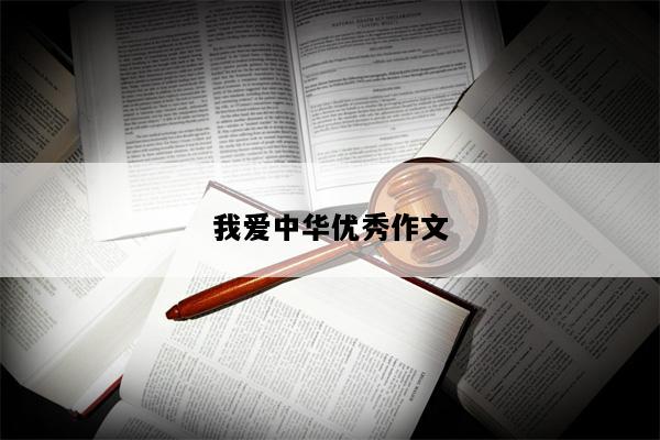 我爱中华优秀作文