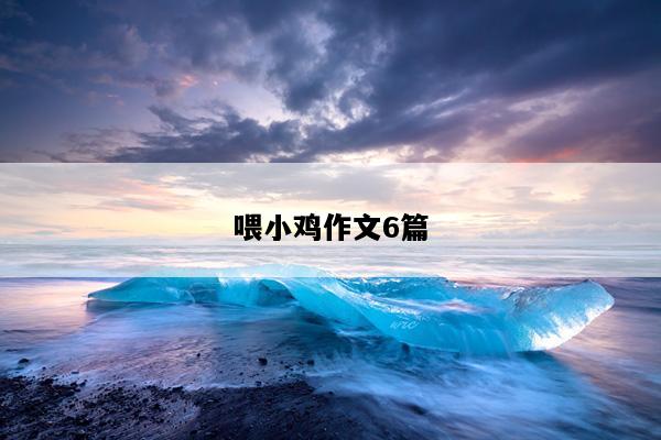 喂小鸡作文6篇