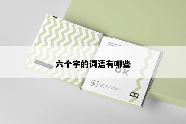 六个字的词语有哪些