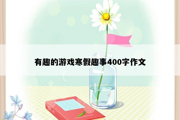 有趣的游戏寒假趣事400字作文