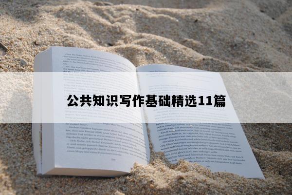 公共知识写作基础精选11篇